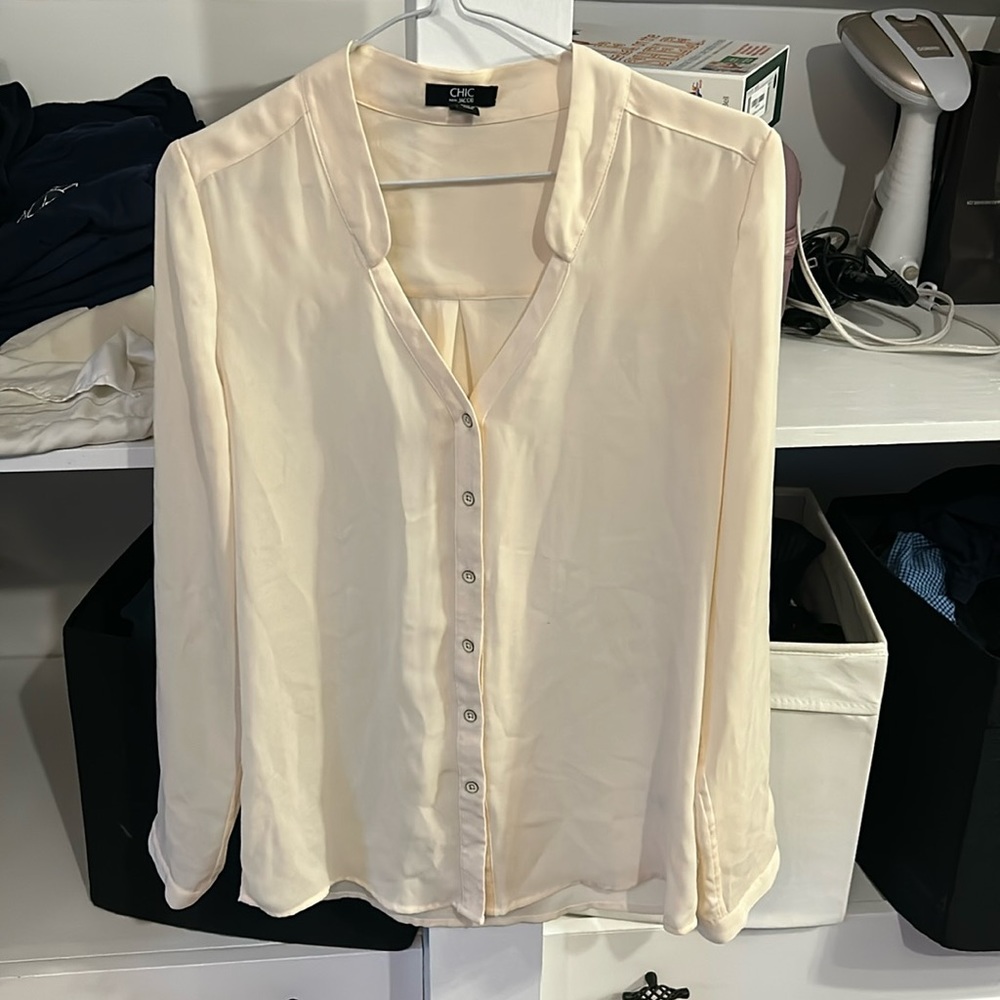 Cream Blouse